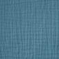 Preview: Musselin Double Gauze uni jeansblau